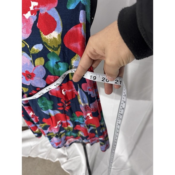 Colette Women's 3X Floral Tank Top Sleeveless V-Neck Rayon Spandex Stretch Shirt - Picture 9 of 10